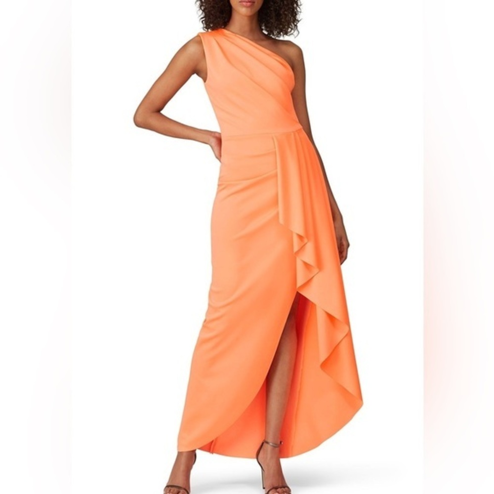 Black Halo Eve Rex Gown One Shoulder